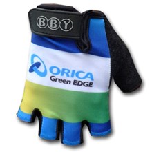2013 green-EDGE  Cycling Gloves Half Finger