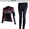 2012 women rocky Thermal Fleece Cycling Jersey Long Sleeve and Cycling Pants S