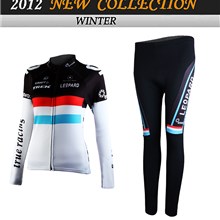 2012 women TREK Thermal Fleece Cycling Jersey Long Sleeve and Cycling Pants