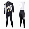 2013 racing Cycling Jersey Long Sleeve and Cycling Bib Pants Cycling Kits Strap S