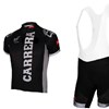 2013 carrera Cycling Jersey Short Sleeve and Cycling bib Shorts Cycling Kits Strap S