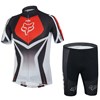 2014 FOX Red Black Cycling Jersey Short Sleeve and Cycling Shorts Cycling Kits