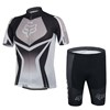 2014 FOX Grey Black Cycling Jersey Short Sleeve and Cycling Shorts Cycling Kits