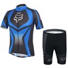 2014 FOX Blue Cycling Jersey Short Sleeve and Cycling Shorts Cycling Kits