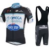 2014 Quick Step Cycling Jersey Short Sleeve and Cycling bib Shorts Cycling Kits Strap S