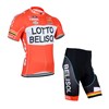 2014 Lotto Cycling Jersey Short Sleeve and Cycling Shorts Cycling Kits S