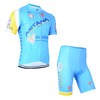 2014 Astana Cycling Jersey Short Sleeve and Cycling  Shorts Cycling Kits S