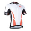 2014 CASTELLI White Cycling Jersey Short Sleeve Only Cycling Clothing S