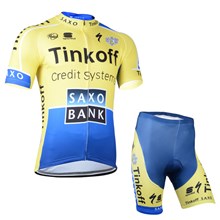 2014 SAXO BANK TINKOFF Cycling Jersey Short Sleeve and Cycling Shorts Cycling Kits