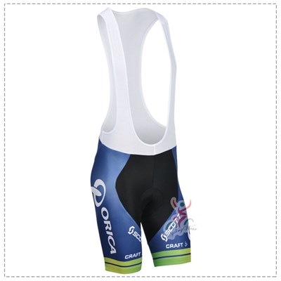 2014 Orica Greenedge white Cycling bib Shorts Only Cycling Clothing