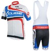 2014 Cube Cycling Jersey Short Sleeve and Cycling bib Shorts Cycling Kits Strap S