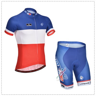 2014 FDJ Cycling Jersey Short Sleeve and Cycling Shorts Cycling Kits