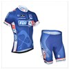 2014 FDJ France Cycling Jersey Short Sleeve and Cycling Shorts Cycling Kits S
