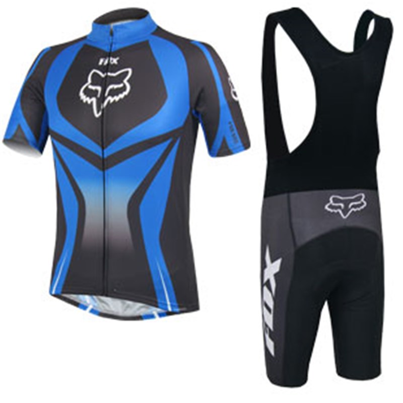 2014 FOX Cycling Jersey Short Sleeve and Cycling bib Shorts Cycling ...
