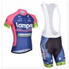 2014 lampre  Cycling Jersey Short Sleeve and Cycling bib Shorts Cycling Kits Strap