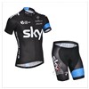 2014 sky Cycling Jersey Short Sleeve and Cycling Shorts Cycling Kits