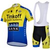 2014 SAXOBANK Cycling Jersey Short Sleeve and Cycling bib Shorts Cycling Kits Strap S