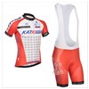 2014 katusha Cycling Jersey Short Sleeve and Cycling bib Shorts Cycling Kits Strap