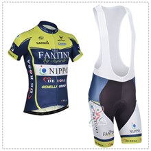 2014 vini fantini Cycling Jersey Short Sleeve and Cycling bib Shorts Cycling Kits Strap