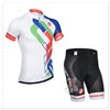 2014 castelli  Cycling White Blue Jersey Short Sleeve and Cycling Shorts Cycling Kits