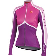 2014 Women CASTELLI Pink Cycling Jersey Long Sleeve Only Cycling Clothing