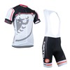 2014  CASTELLI Black  white Cycling Jersey Short Sleeve and Cycling bib Shorts Cycling Kits Strap