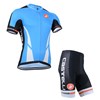 2014 CASTELLI Blue White Cycling Jersey Short Sleeve and Cycling Shorts Cycling Kits