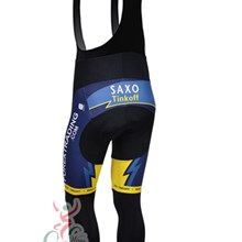 2013 Saxobank Thermal Fleece Cycling bib Pants Only Cycling Clothing