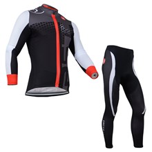 2014 CASTELLI Thermal Fleece Cycling Jersey Long Sleeve and Cycling Pants