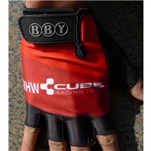 Cube Red Cycling Gloves Half Finger