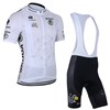 2014 Tour De France White Cycling Jersey Short Sleeve and Cycling bib Shorts Cycling Kits Strap