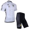 2014 Tour De France White Cycling Jersey Short Sleeve and Cycling Shorts Cycling Kits