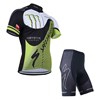2014 MONSTER Cycling Jersey Short Sleeve and Cycling Shorts Cycling Kits S