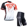 2014 Fox White Red Cycling Jersey Short Sleeve and Cycling Shorts Cycling Kits XL