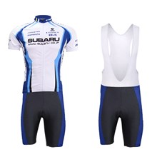2014 Subaru Cycling Jersey Short Sleeve and Cycling bib Shorts Cycling Kits Strap