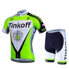 2017 Tinkoff fluorescent green Cycling Jersey Short Sleeve Maillot Ciclismo and Cycling Shorts Cycling Kits cycle jerseys Ciclismo bicicletas