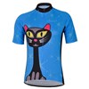 2013 women blue-cat Cycling Jersey Short Sleeve Only Cycling Clothing S