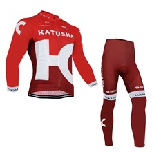 2016 KATUSHA  Cycling Jersey Long Sleeve and Cycling Pants Cycling Kits