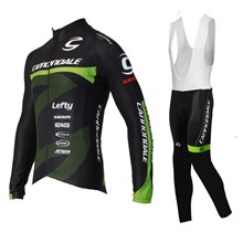 2016 Cannondale Cycling Jersey Long Sleeve and Cycling bib Pants Cycling Kits Strap