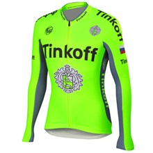 2016 Tinkoff Saxo Bank Fluo Green Cycling Jersey Long Sleeve Only Cycling Clothing cycle jerseys Ropa Ciclismo bicicletas maillot ciclismo