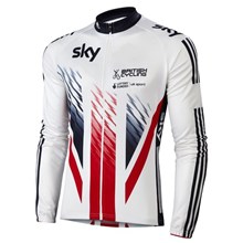 2015 sky Cycling Jersey Long Sleeve Only Cycling Clothing cycle jerseys Ropa Ciclismo bicicletas maillot ciclismo XXS