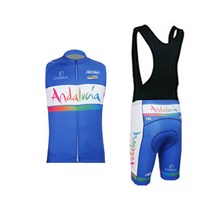 2015 ANDALUCIA Cycling Maillot Ciclismo Vest Sleeveless and Cycling Bib Shorts Cycling Kits cycle jerseys Ciclismo bicicletas