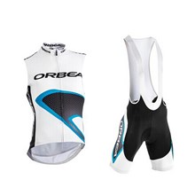 2014 ORBEA White Cycling Maillot Ciclismo Vest Sleeveless and Cycling Bib Shorts Cycling Kits cycle jerseys Ciclismo bicicletas XXS