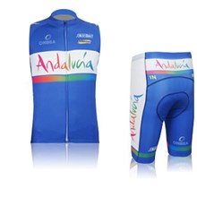 2015 ANDALUCIA Cycling Vest Maillot Ciclismo Sleeveless and Cycling Shorts Cycling Kits cycle jerseys Ciclismo bicicletas