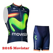 2016 movistar Cycling Vest Maillot Ciclismo Sleeveless and Cycling Shorts Cycling Kits cycle jerseys Ciclismo bicicletas