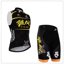 2015 Black Cycling Vest Maillot Ciclismo Sleeveless and Cycling Shorts Cycling Kits cycle jerseys Ciclismo bicicletas