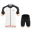 2017 Giordana Silver Line White-Black-Orange Cycling Jersey Short Sleeve Maillot Ciclismo and Cycling Shorts Cycling Kits cycle jerseys Ciclismo bicicletas XXS