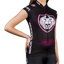 2016 Women RockRacing Black-Pink Cycling Vest Jersey Sleeveless Ropa Ciclismo Only Cycling Clothing cycle jerseys Ciclismo bicicletas maillot ciclismo cycle jerseys