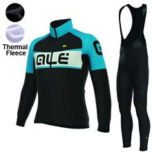 2017 Women's ALE EXCEL WEDDELL BLACK LIGHT BLUE Thermal Fleece Cycling Jersey Long Sleeve Ropa Ciclismo Winter and Cycling bib Pants ropa ciclismo thermal ciclismo jersey thermal XXS