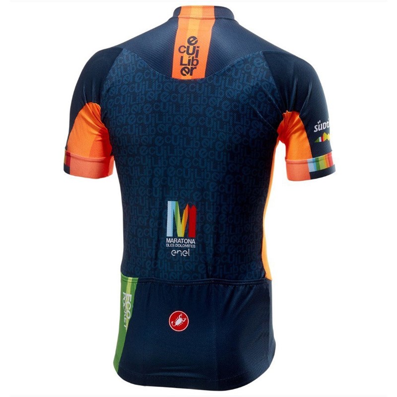 2018 Castelli MARATONA DLES DOLOMITES-ENEL Cycling Jersey Ropa Ciclismo ...
